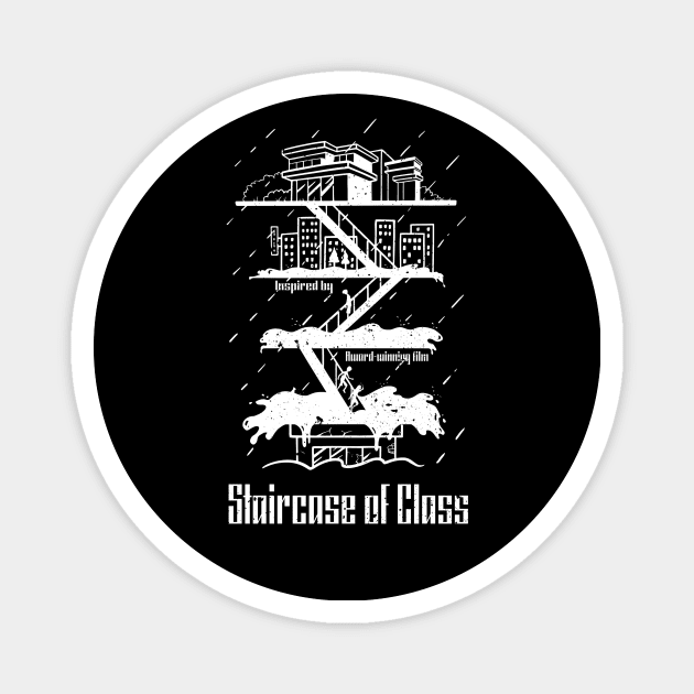 Staircase of Class (White version) Magnet by Lyose